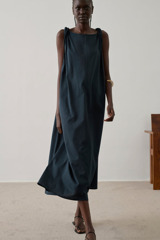 Robe Debby - Pétrole - Coton - Femme