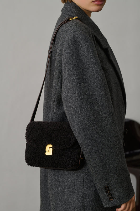 Sac Bellissima Mini - Marron Foncé - Cuir - Femme