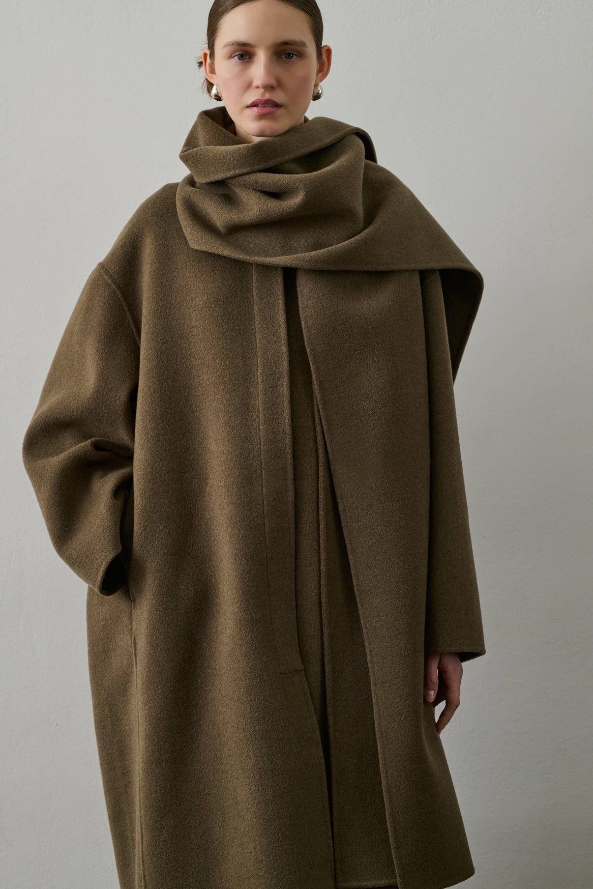 Manteau Finn - Beige/Gris - Laine - Femme vue 3