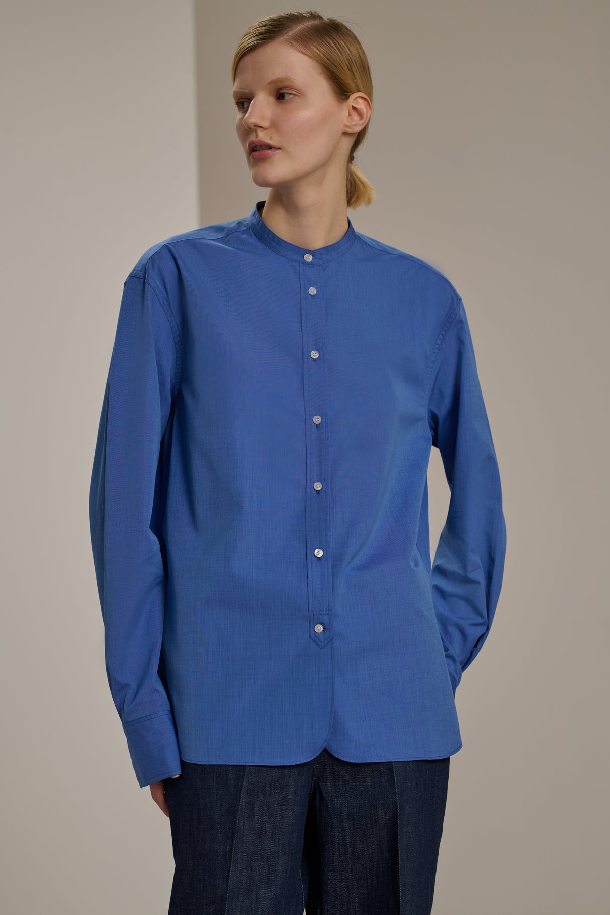 Chemise Bermudes - Bleu - Coton - Femme vue 1