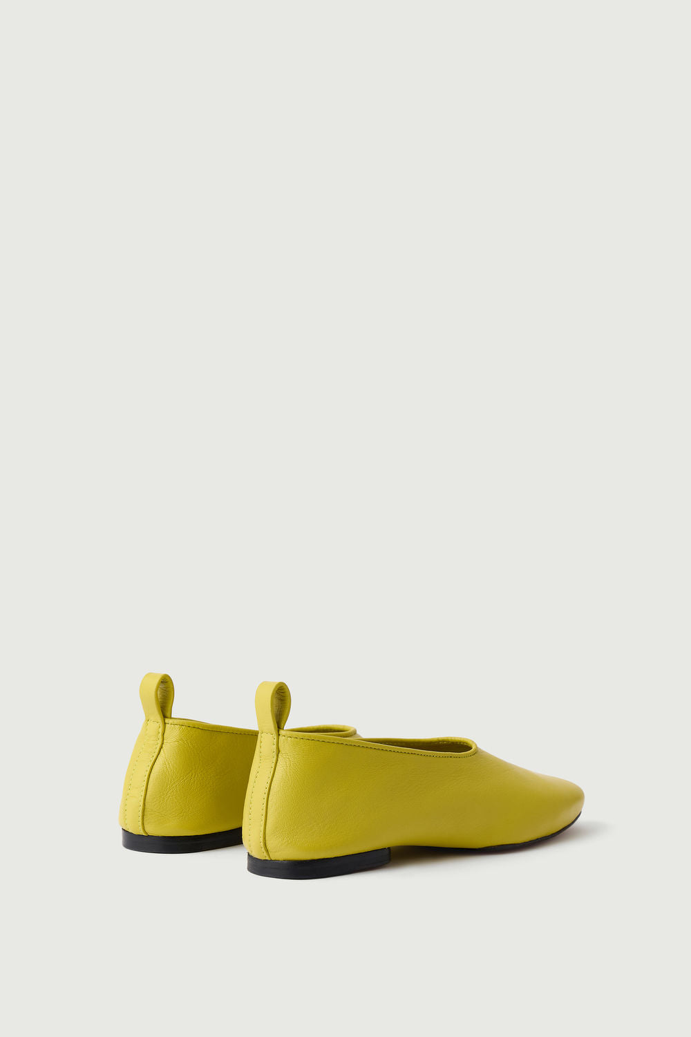 Ballerines Bala - Jaune Néon - Cuir - Femme